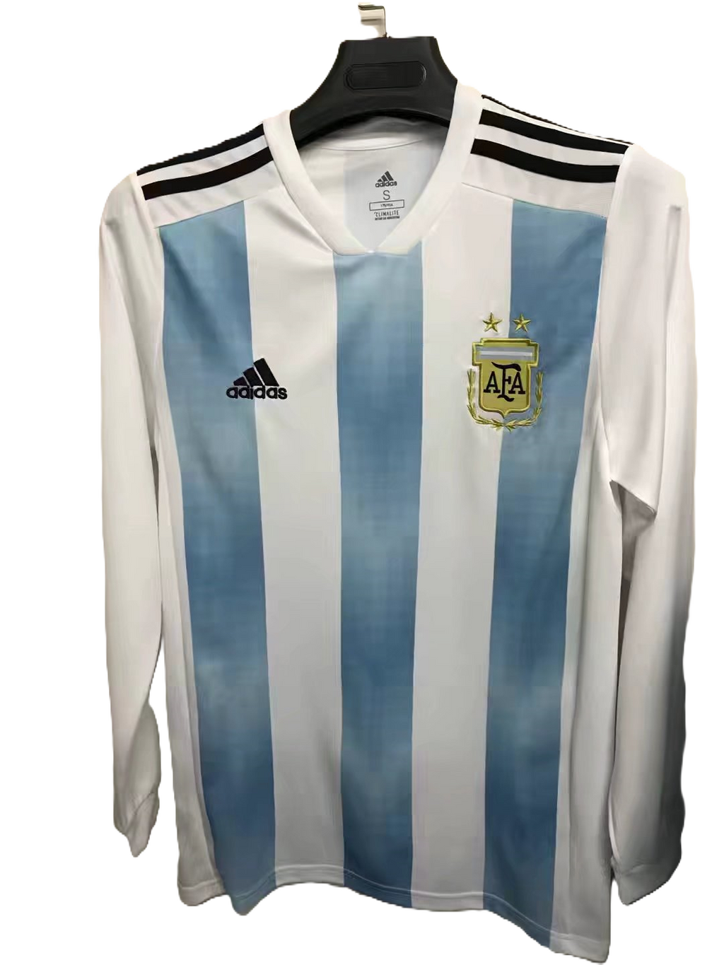 Camisa Seleção Argentina Home 2018 (Versão Manga Longa Retrô)