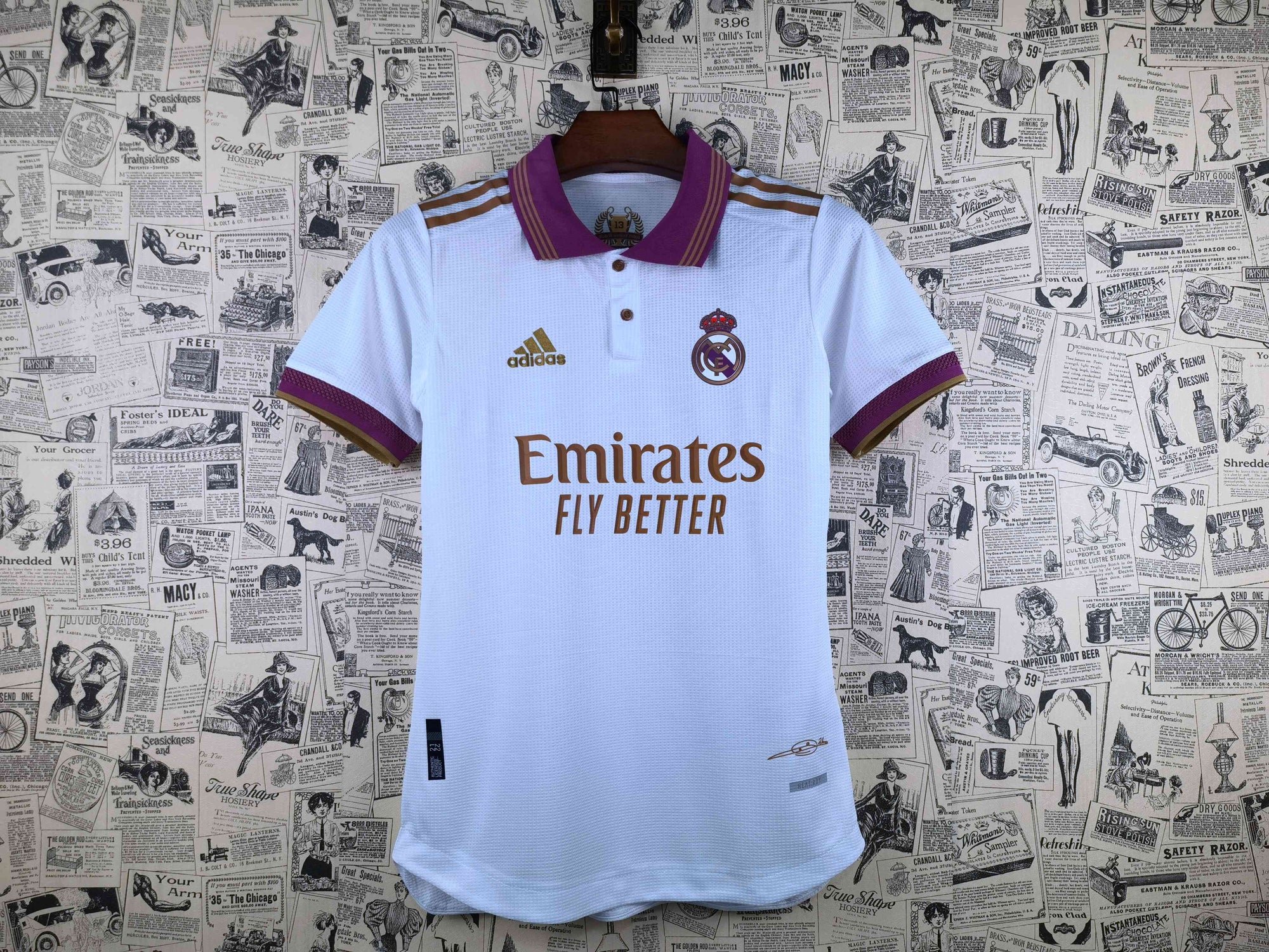 Camisa Real Madrid "Purple-Gold" 21/22 (Versão Jogador) | EDIÇÃO ESPECIAL