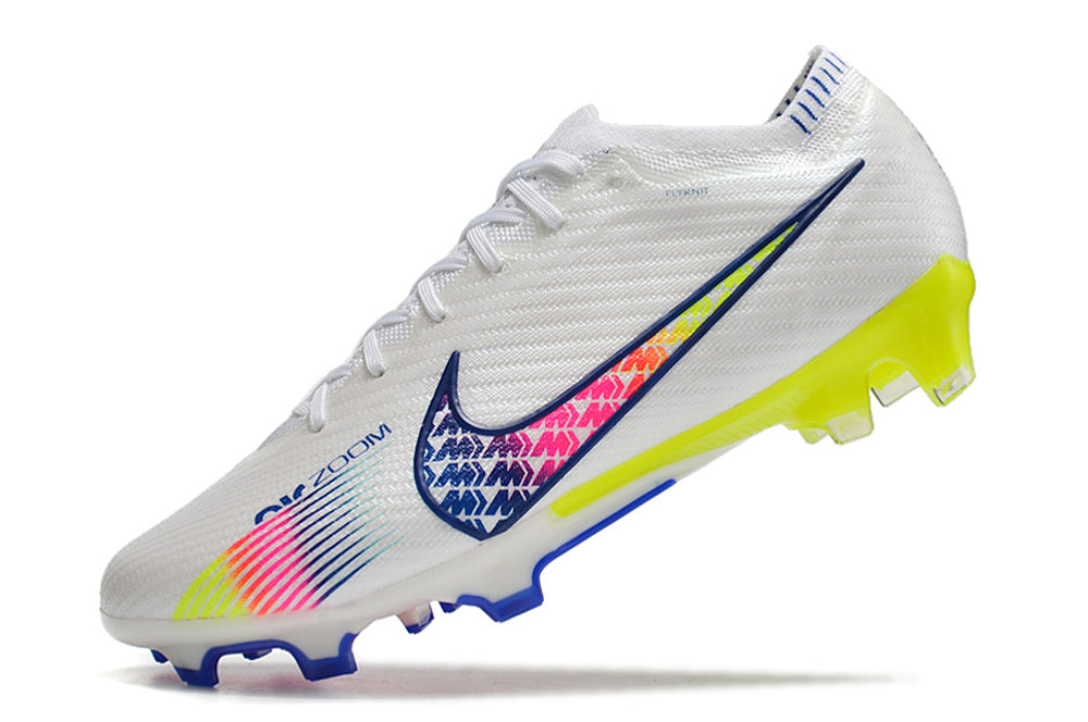 Chuteira de Campo Nike AIR Zoom Mercurial Vapor 15 Elite Branco e Colorido | Football Boots