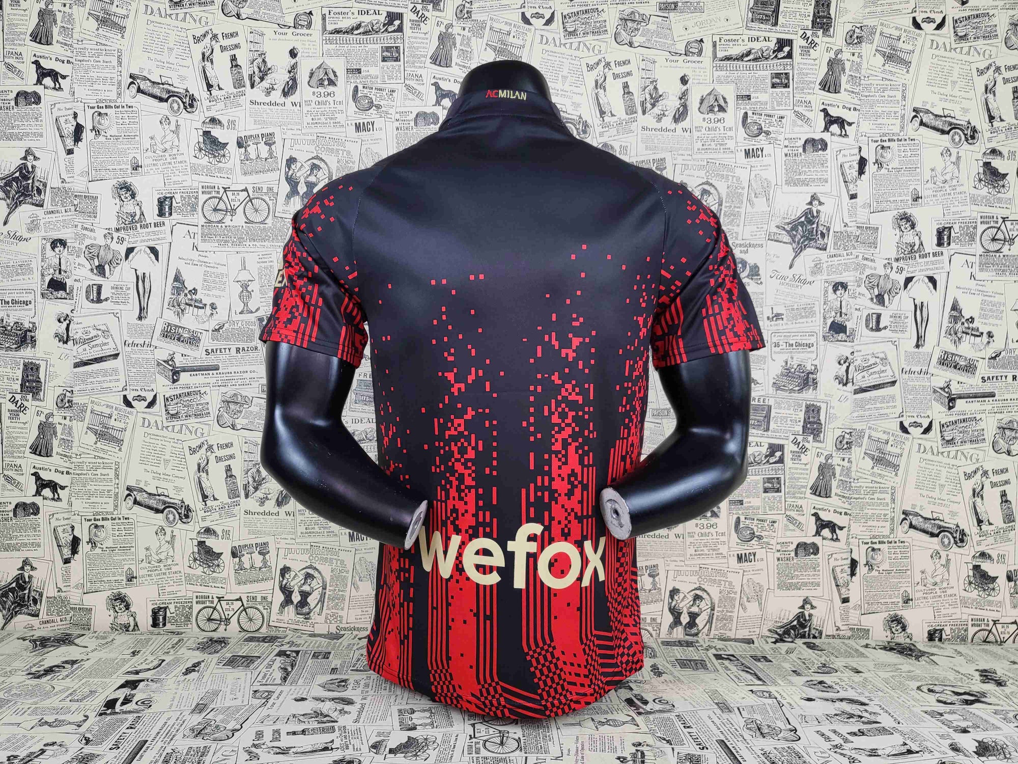 Camisa AC Milan "Red Pixels" 23/24 (Versão Torcedor) | EDIÇÃO ESPECIAL