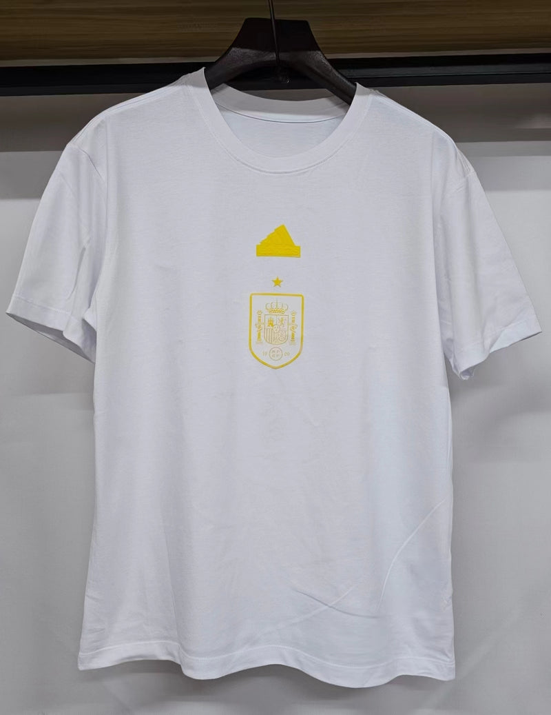 Camisa Casual Seleção da Espanha "Yellow Logo"  | Moda Esportiva