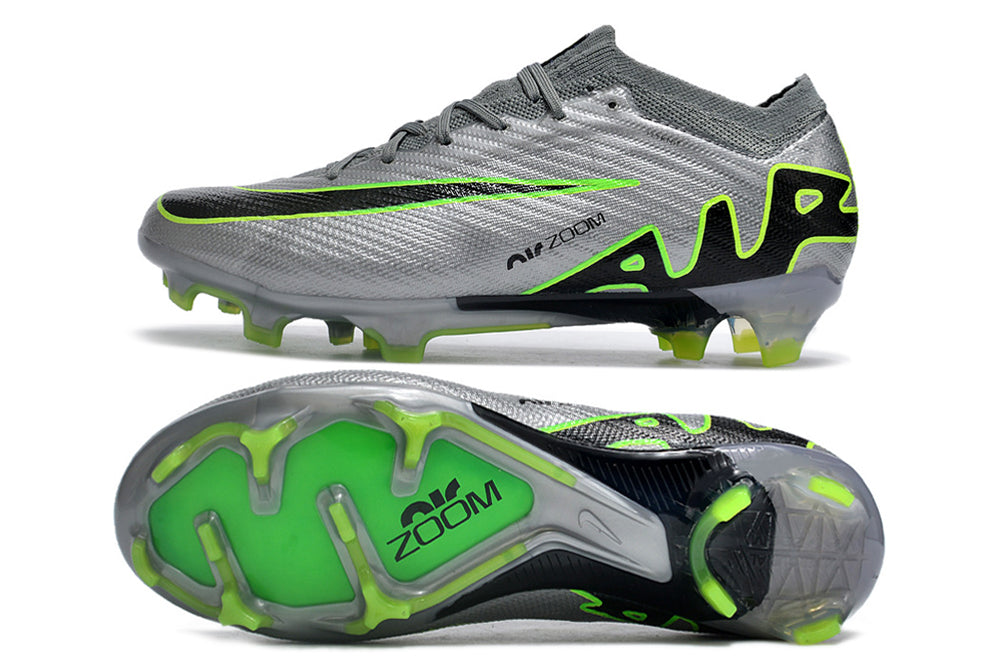 Nike Air Zoom Mercurial Vapor 15 Elite FG - Mens Boots - Firm Ground - Black/Green