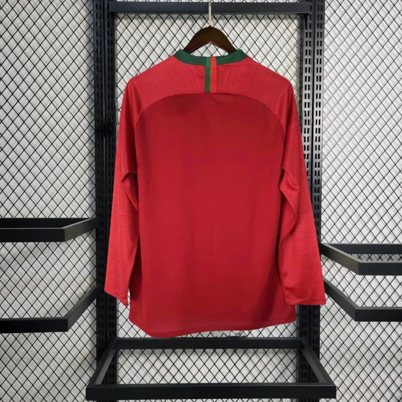 Camisa Seleção Portuguesa Home 2018 (Versão Manga Longa Torcedor Retrô)