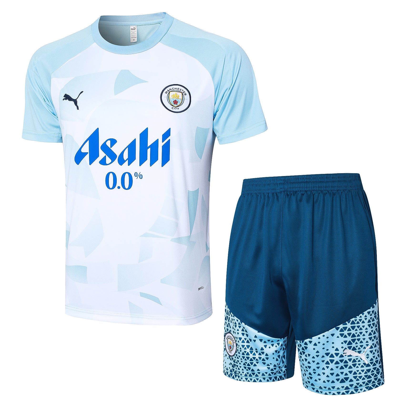 Kit Pre-Treino Manchester City F.C. Conjunto Adulto/Infantil (Versão Torcedor)