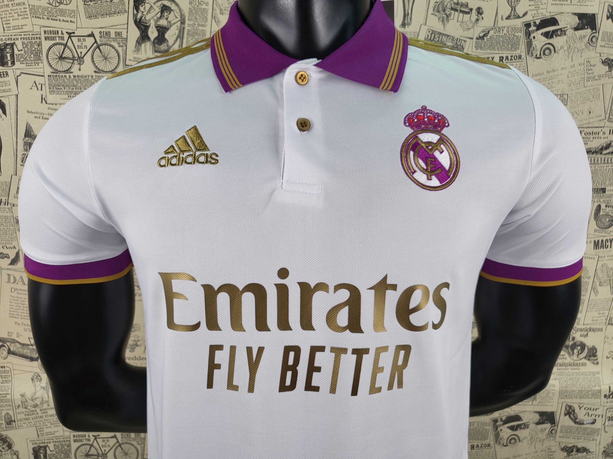 Camisa Real Madrid "Purple-Gold" 22/23 (Versão Torcedor) | EDIÇÃO ESPECIAL