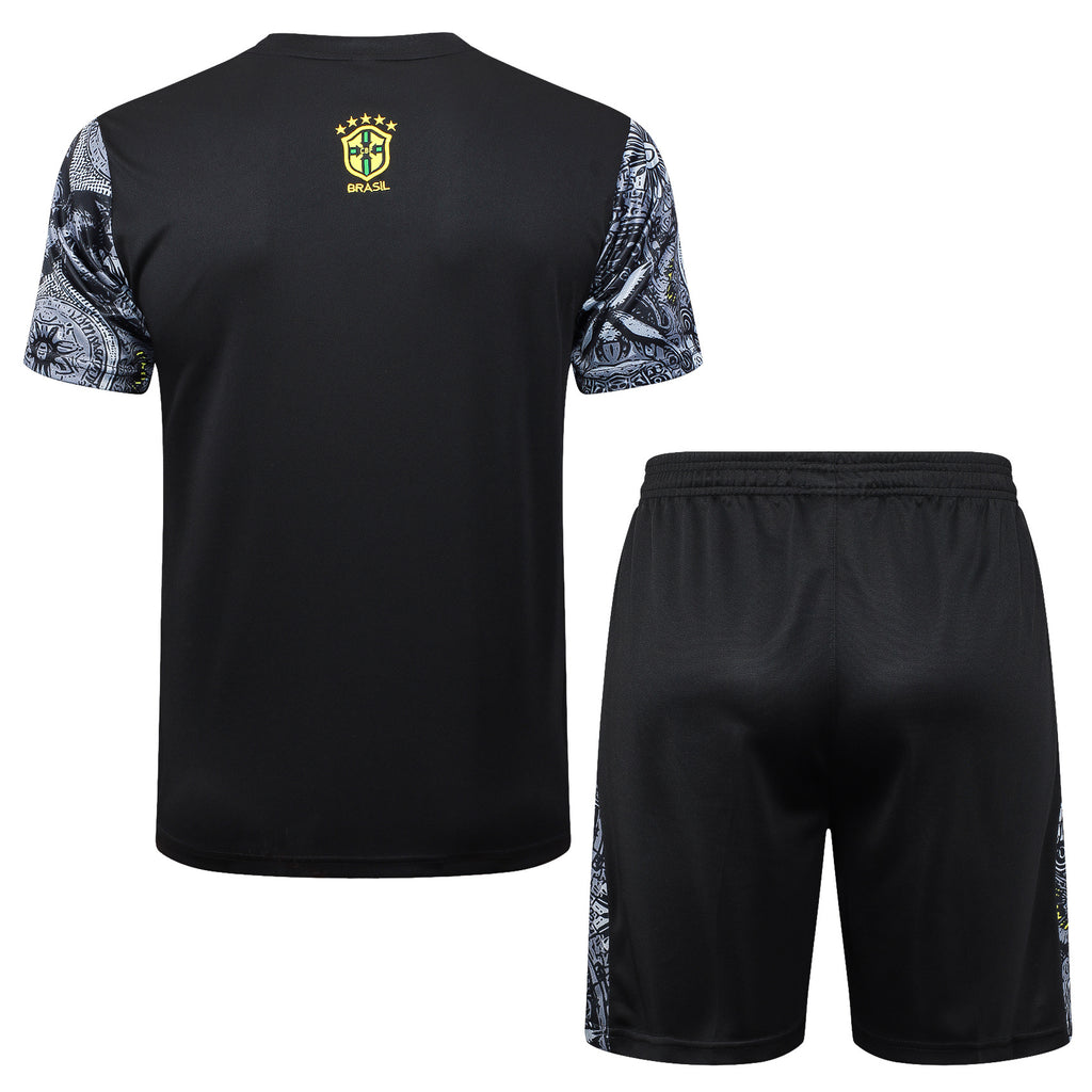 Kit Pre-Treino Seleção do Brasil Conjunto Adulto/Infantil (Versão Torcedor)