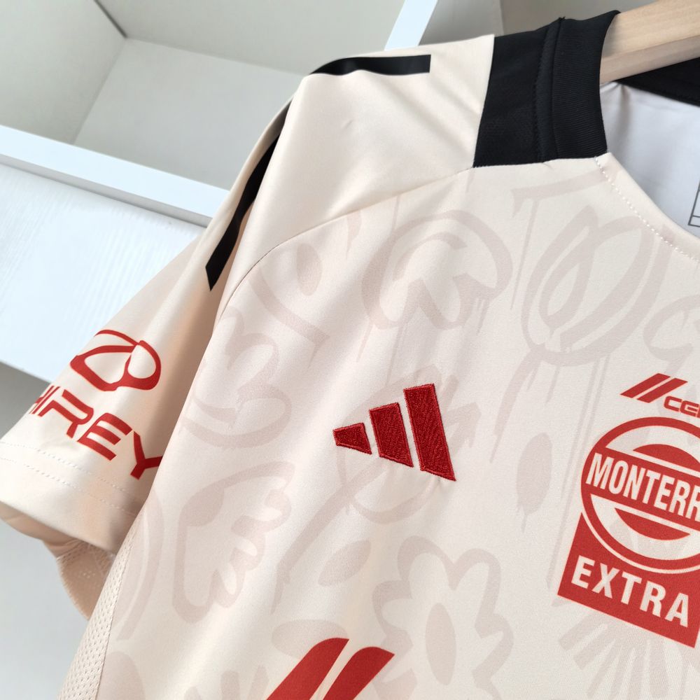 Camisa Tigres UANL "Red Flower Style" 24/25 (Versão Torcedor) | EDIÇÃO ESPECIAL