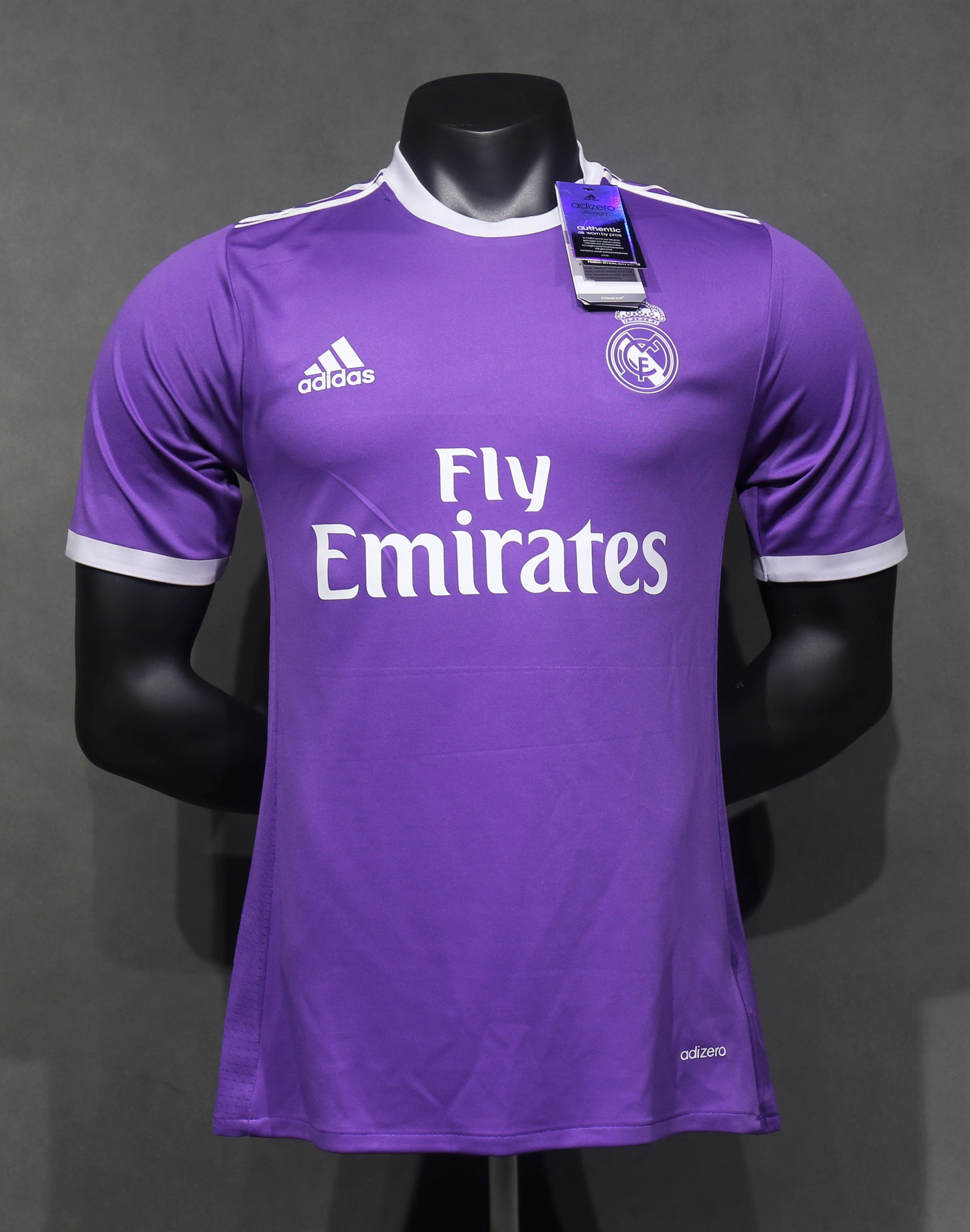 Camisa Real Madrid Away 16/17 (Versão Jogador Retrô)