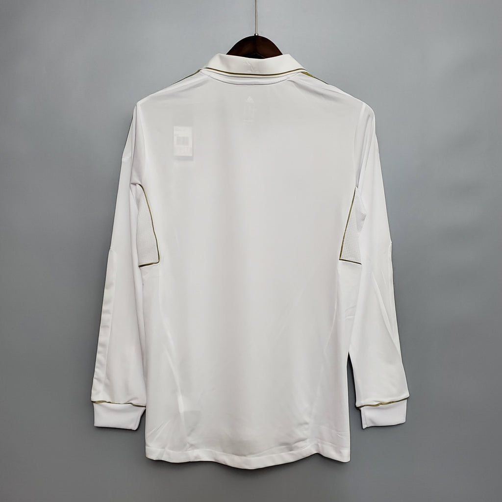 Camisa Real Madrid Home 11/12 (Versão Manga Longa Retrô)