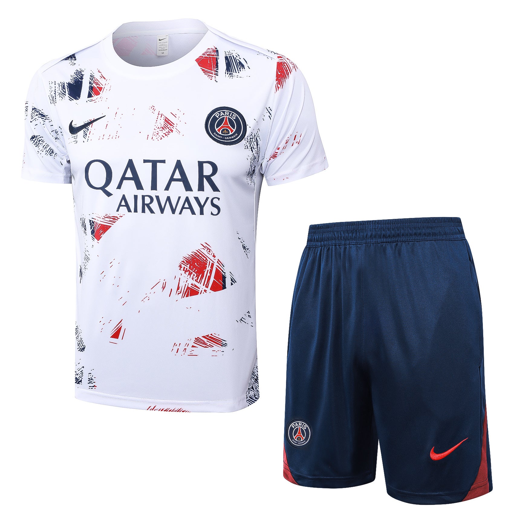 Kit Pre-Treino Paris Saint-Germain F.C. Conjunto Adulto/Infantil (Versão Torcedor)