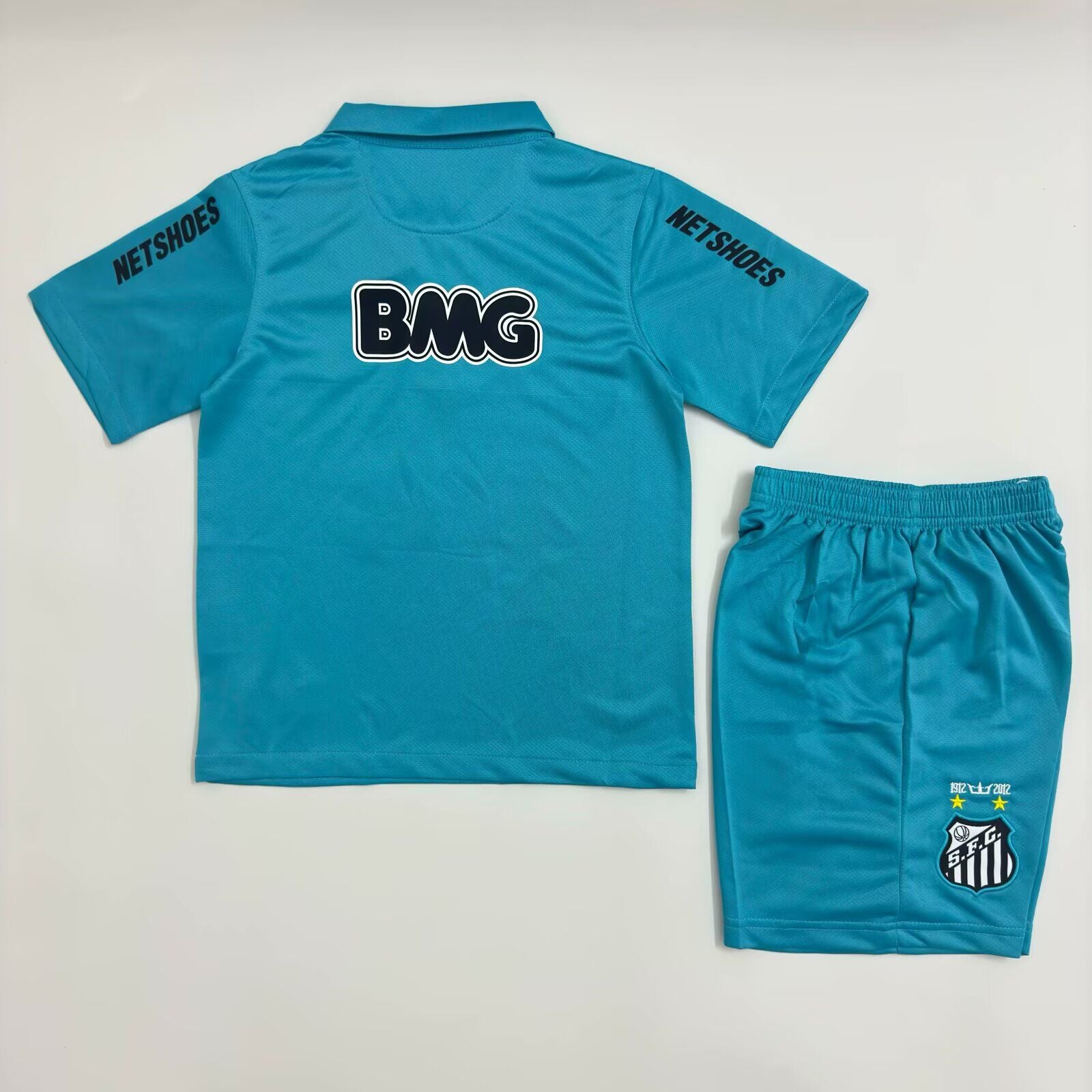 Camisa do Santos Third 2012 Conjunto Infantil (Versão Retrô)