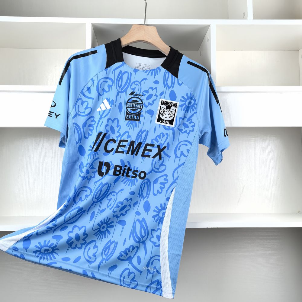 Camisa Tigres UANL "Blue Flower Style" 24/25 (Versão Torcedor) | EDIÇÃO ESPECIAL