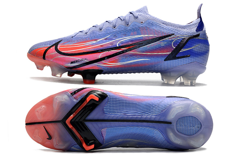 Chuteira de Campo Nike AIR Zoom Mercurial Vapor 14 Elite Lilás/Laranja| Football Boots