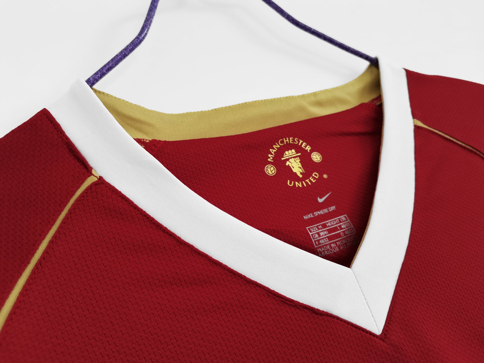 Camisa Manchester United Home 06/07 (Versão Manga Longa Retrô)