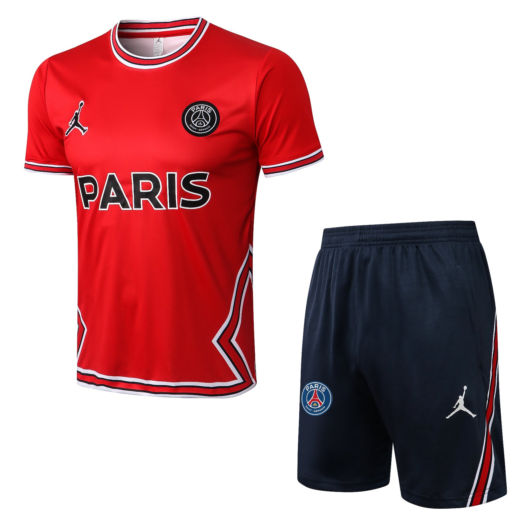 Kit Pre-Treino Paris Saint-Germain F.C. Conjunto Adulto/Infantil (Versão Torcedor)