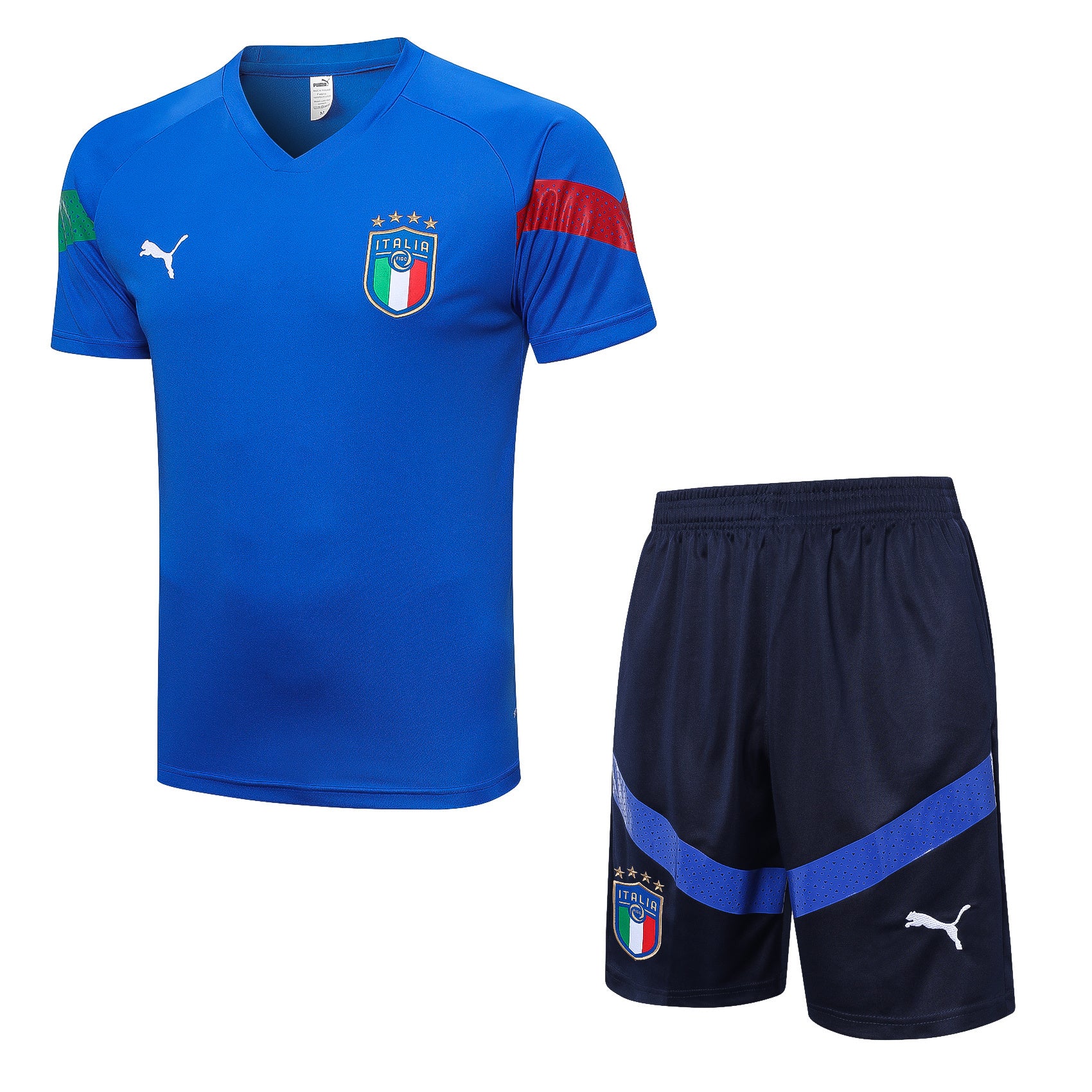 Kit Pre-Treino Seleção Itália Conjunto Adulto/Infantil (Versão Torcedor)