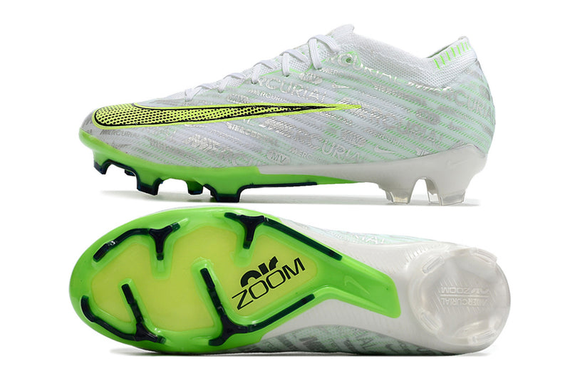 Chuteira de Campo Nike Air Zoom Mercurial Vapor 15 Elite FG Branco/Verde | Football Boots