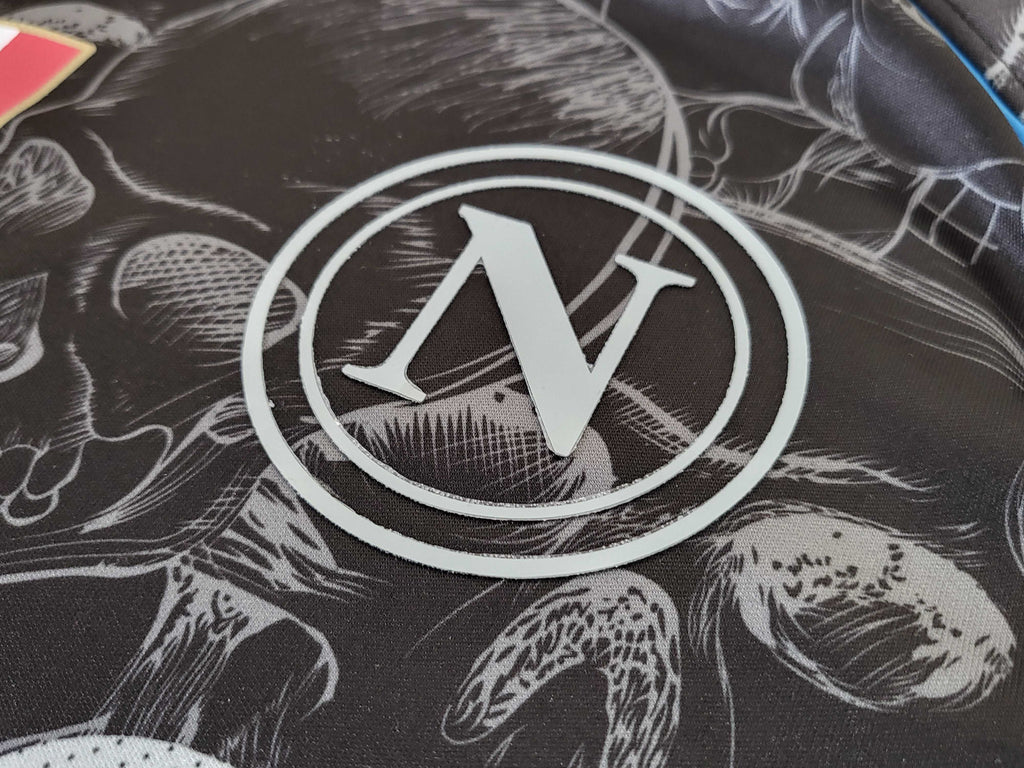 Camisa SSC Napoli "Black Skull" 23/24 (Versão Torcedor) | EDIÇÃO ESPECIAL