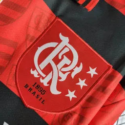 Camisa Flamengo Home 1995 Retrô - Vermelha e Preta