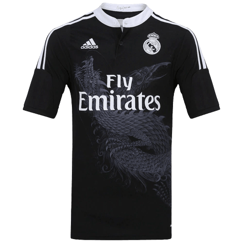 Camisa Real Madrid Third 14/15 Retrô - Preta