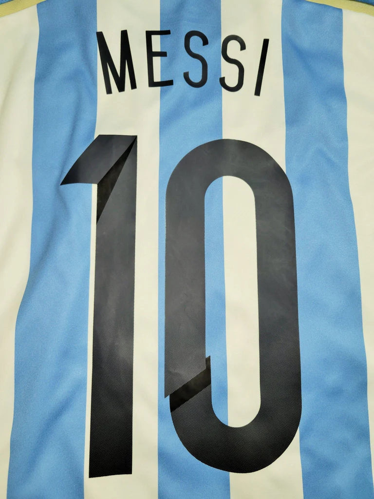Camisa Seleção Argentina Home 2014 (Versão Manga Longa Retrô)