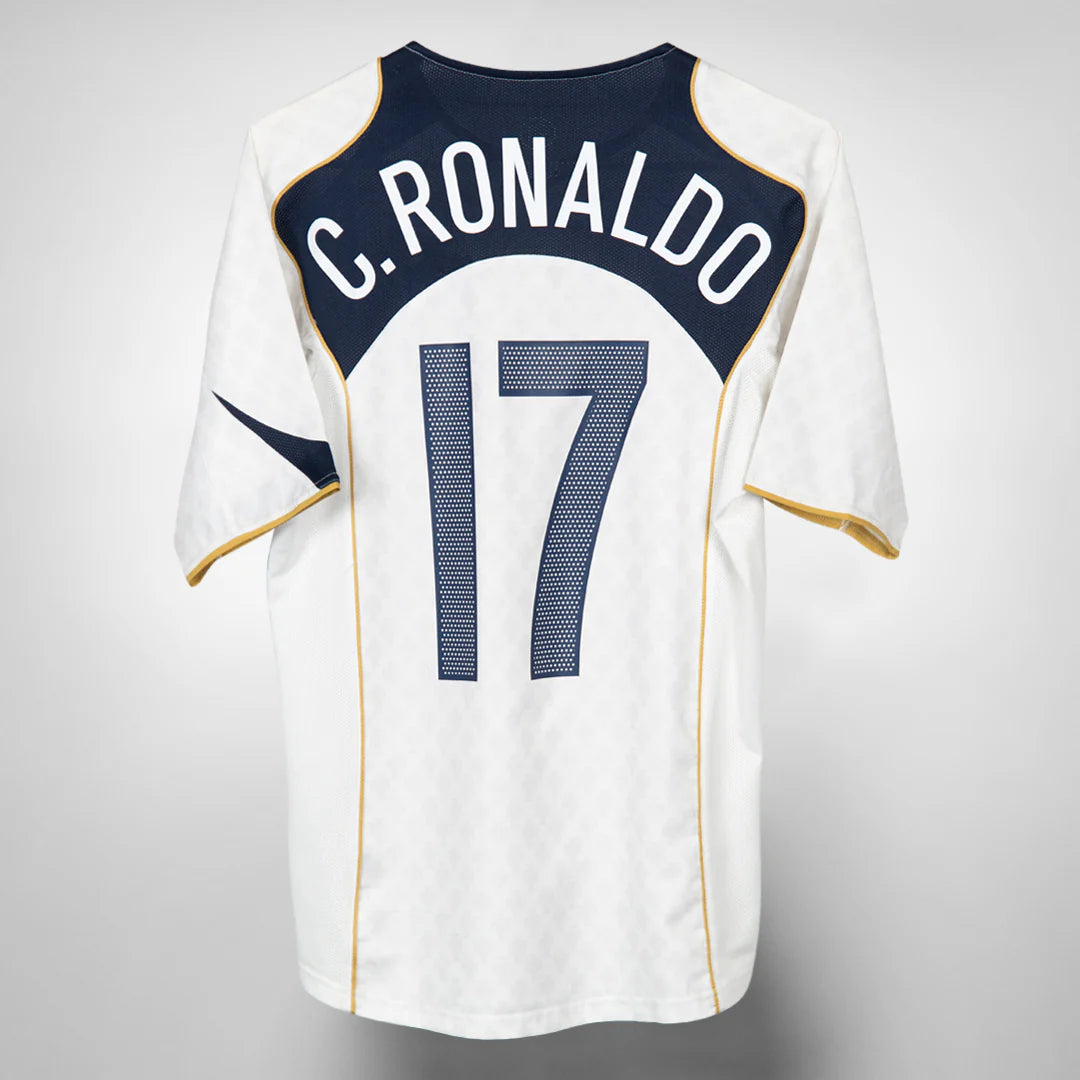 Portugal National Team Away Shirt 2004 (Retro Fan Version) 