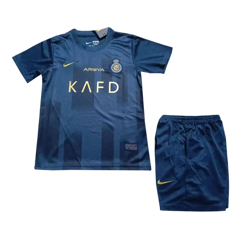 Conjunto Infantil Al-Nassr Away 23/24 - Marinho