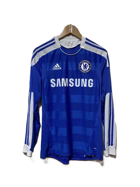 Camisa Chelsea F.C. Home 11/12 (Versão Torcedor Manga Longa Retro)